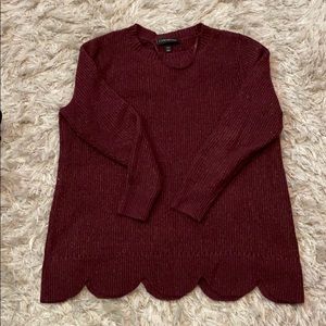 Maroon sparkle sweater